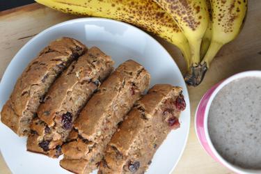 Pan de banana suave (sin azúcar, sin grasas)