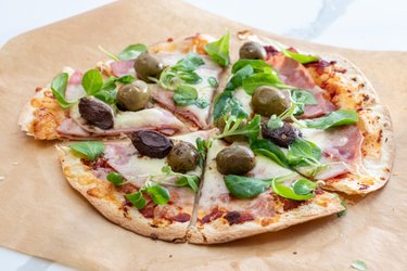 “Pizza” rápida de tortilla