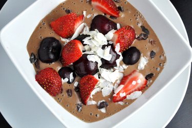 Helado saludable de cacao (sin gluten, sin azúcar)