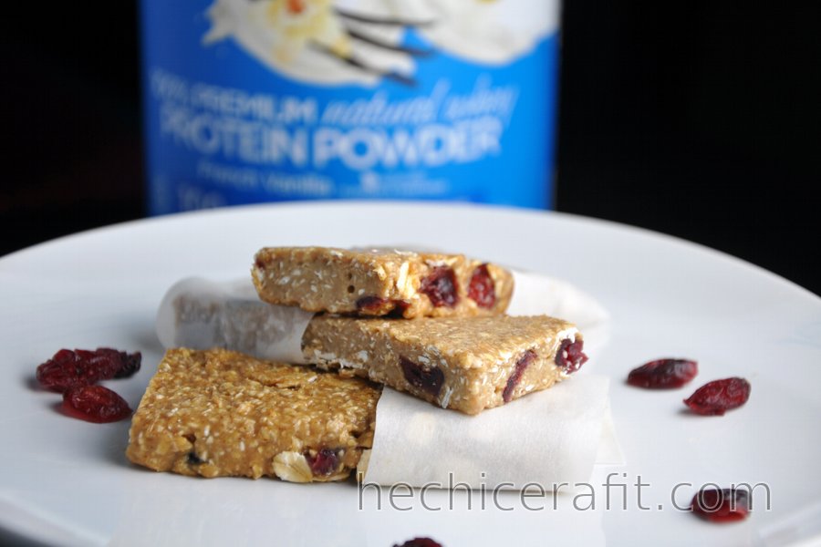 Barras de proteína sencillas (sin gluten, sin azúcar)