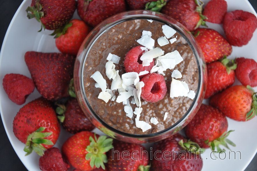 Pudding saludable de chocolate y chía Pudding saludable de chocolate y chía