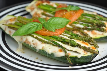 Calabacín Relleno Con Atún al Horno