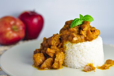 Pollo al Curry con Manzanas Fitness