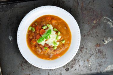 Sopa Espesa de Frijoles con Batata