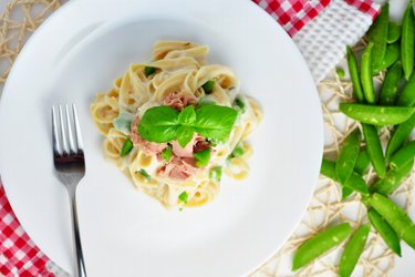 Fetuccini con salsa ligera de coliflor y ajo