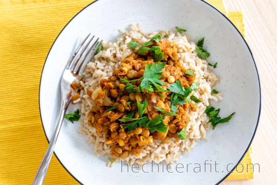 Curry Indio de Lentejas Fácil