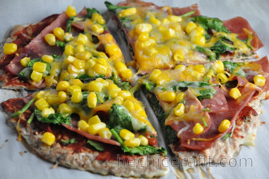 Base de atún para pizza fitness