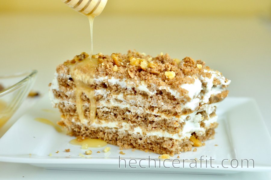 Torta de miel saludable
