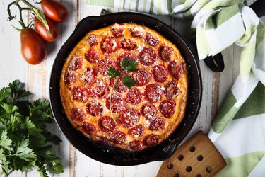 Frittata de tomate baja en carbohidratos