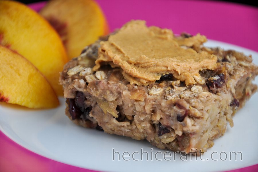 Avena horneada sin harina y libre de azúcar