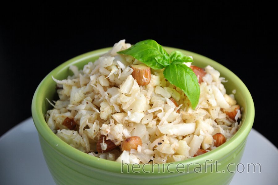 “Risotto” de coliflor y coco sin arroz