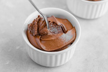 Espuma de chocolate con aquafaba