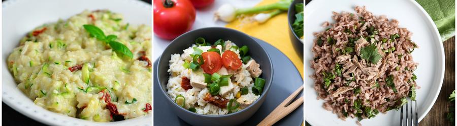 Recetas con arroz altas en proteínas