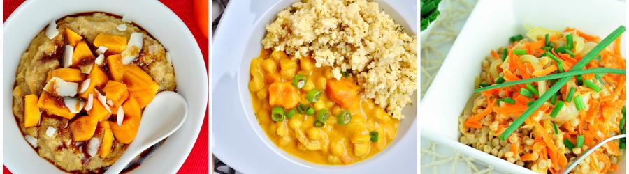 Recetas veganas y saludables con cuscús